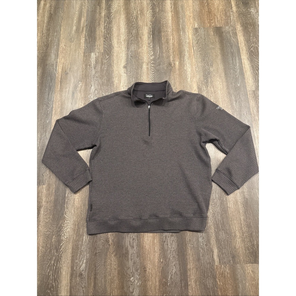 Straight Down Men's XXL Qtr Zip Long Sleeve Golf Sweater (Fits Like XL)